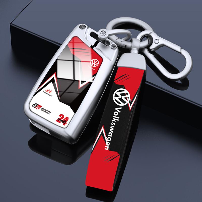 ZCKOT1 Zinc Alloy Car Key Case Cover Protector Shell For Volkswagen VW Polo Golf 7 MK7 Tiguan Passat Jetta E-golf Keychain Accessories