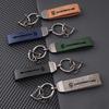 Metal Leather Car Keychain Anti-Loss Key Ring For Porsche Panamera Carman Macann Bobst Cayenne 911 981 991 970 996 Stickers
