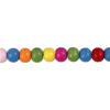 Mix of Round Wooden Beads In Bright Colors and with a Matte Surface. Ref 571060