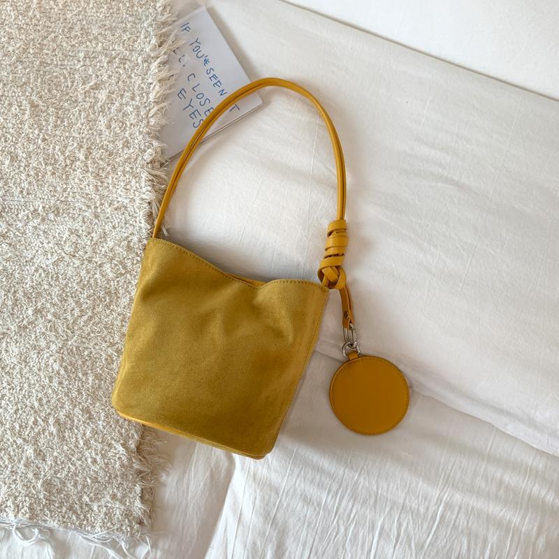 

Multicolored 2-IN-1 Shoulder Bucket Bags For Women Faux Suede Big Capacity Shopper Totes Casual Street Lightweight Handbags 2026 25x19x16cm