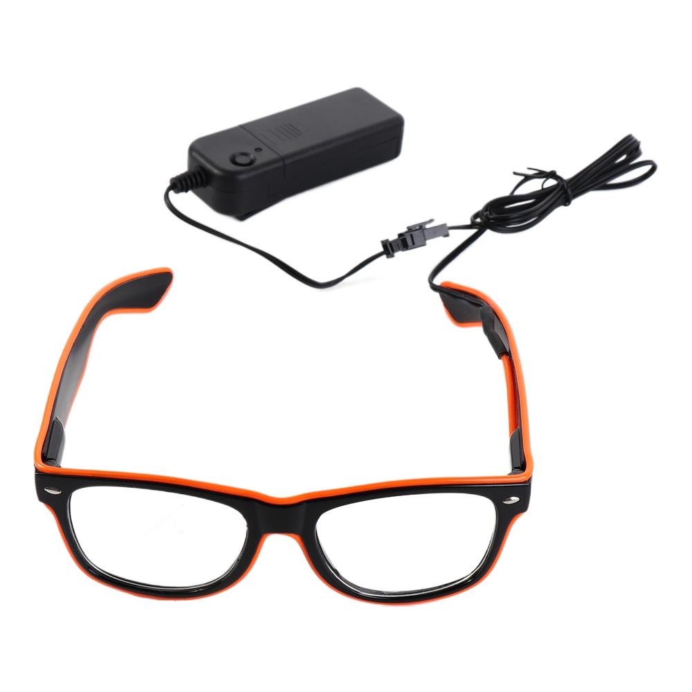 Glow Sunglasses Classic El Wire Light Up Luminous Glasses Led Glasses Neon Glasses Flashing Glasses