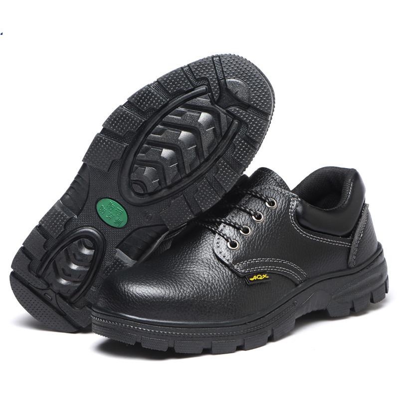 

Oulylan New Safety Work Shoes Steel Toe Lightweight Wear-resistant Thickened Leather Anti-crush Anti-piercing Acid-resistant 46
