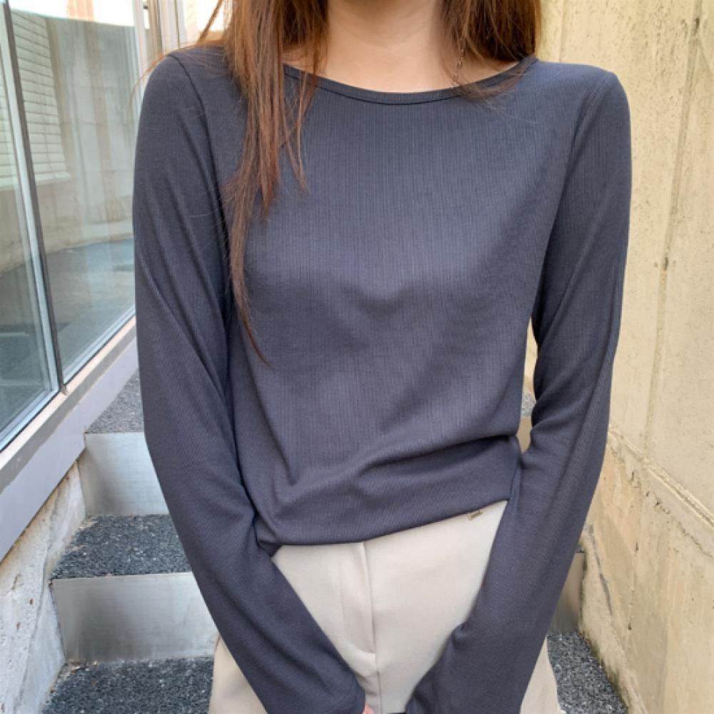 New ArrivalS Open Run Women S Rayon Spandex Long Sleeve T ShirT claSSic Rib Nk 2