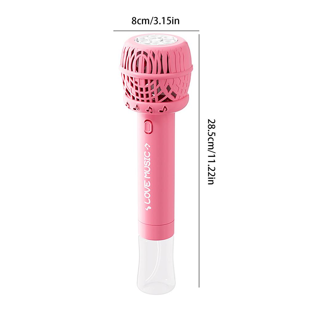 Microphone Bubble Stick Fully Automatic Electric Bubble Blowing Machine, Comes With Battery, Outdoor Bubble Blowing Toy