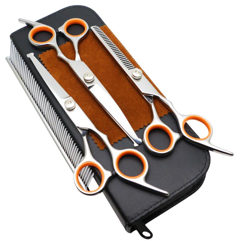 Popular Pet Scissors Set: Round Head Dog Styling, Thinning & Trimming Tools