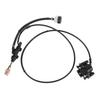 Hydraulic Brake Caliper Master Cylinder Kit 1.5m Hose with Brake Pads for ATV Quad Go Kart Mini Bike