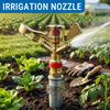 1 2 Zoll Messing Schlagregner mit 360 Grad Automatischer Drehung Langlebige Metall Bewässerungsdüse für Gleichmäßige Gartenbewässerung