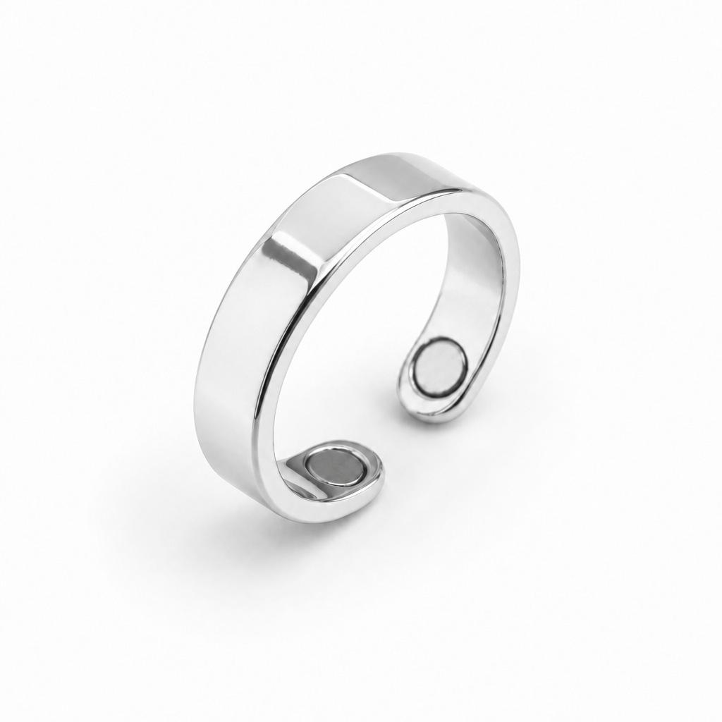 Retro-Stil Blumen-Magnet-Armband & Ring-Set in Rotkupfer für Paare
