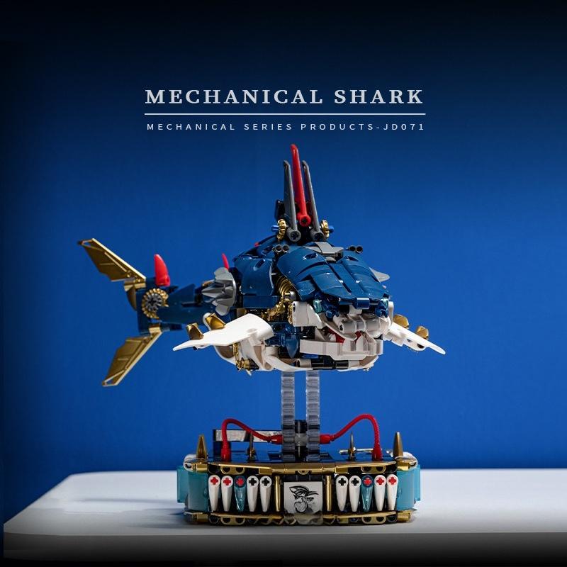 Mechanical Shark Jd071 Puzzle Model Ocean Animals Building Blocks Intelligence Development Toy For Kids