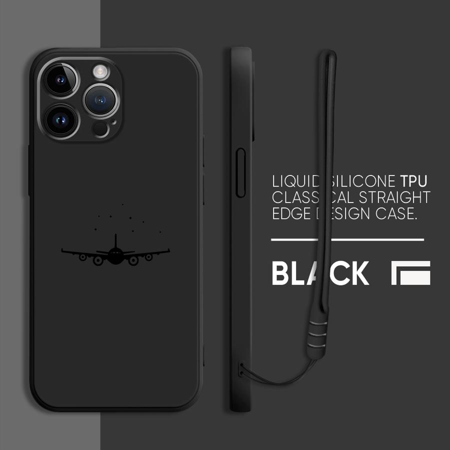 Aircraft Route Takeoff Soft Cover Case for iPhone 15Plus 16Pro Max 15 XS XR 12 11 16 14 Pro 7 8 13 iPhone 11 Pro Max