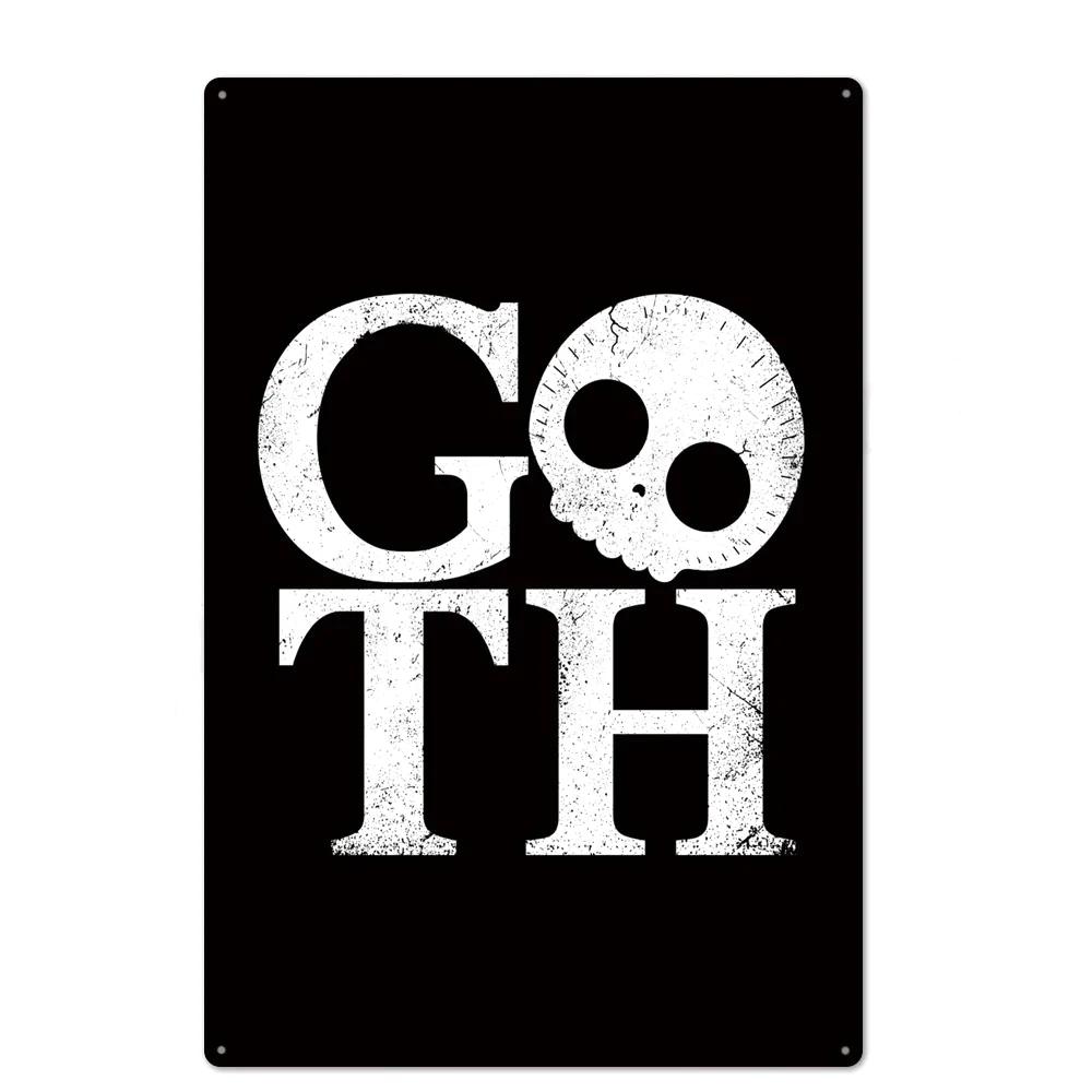 FJ Metal Tin Signs Decor Rock Roll Vintage Metal Sigsn Plaque Metal Posters Retro Rock Home Bar Wall