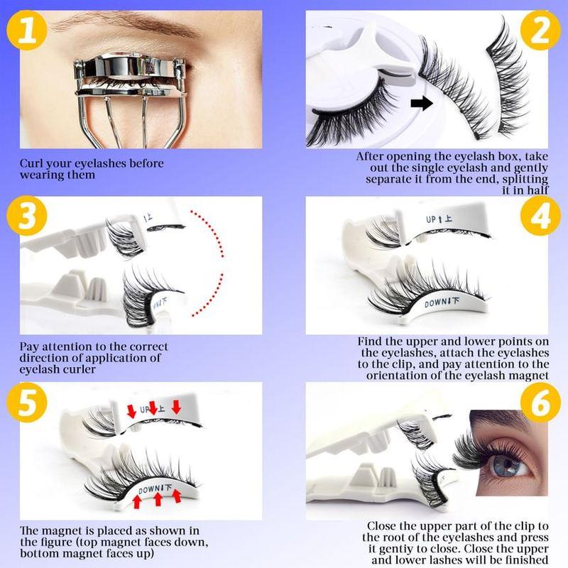 Lashie - Magnetic Dense False Eyelashes with Mirror Case