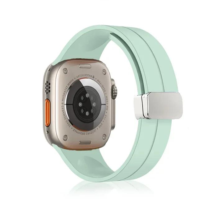 Curea Magnetică din Silicon Pentru Apple watch band 44mm 45mm 49mm 40mm 41mm 42mm 38mm correa Brățară iWatch Seria 7 8 se 6 9 ultra 2