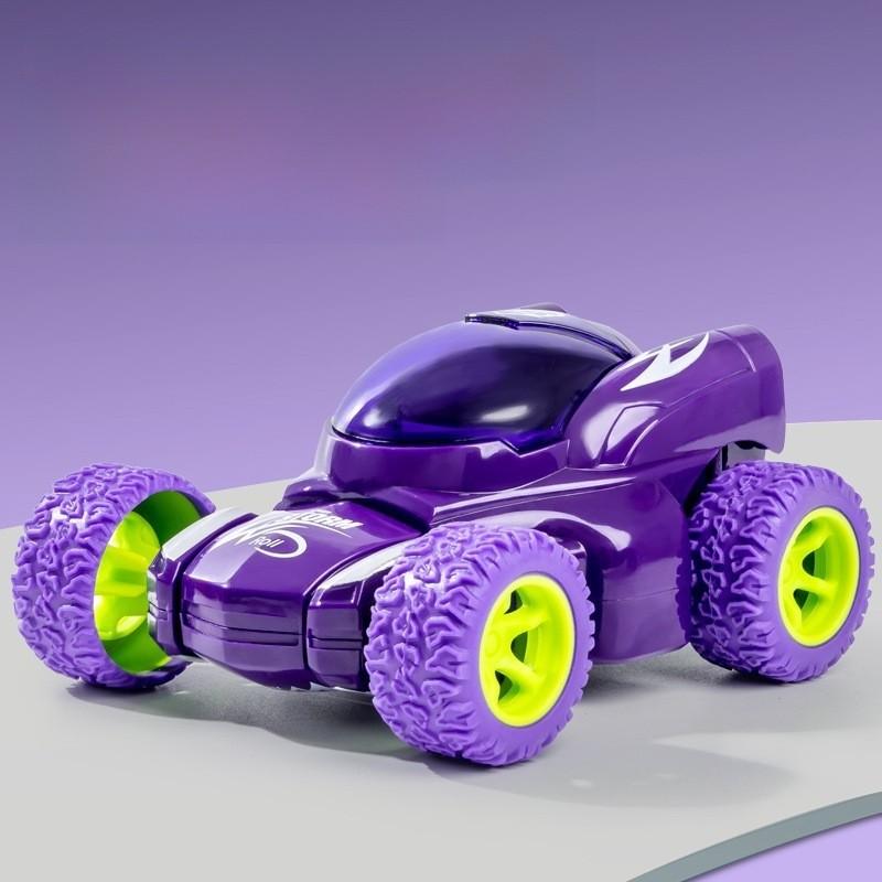 Inertia Cartoon Graffiti Offroad Car Toy With Doublesided Stunt Flip For Kids Play And Development