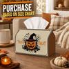 1pc Party Tissue Box, Vintage Spooky Pumpkin Wizard, Multifunctional Tissue Holder, Graveyard Tree Art, Outdoor Party Supplies, Everyday Desktop Tissu