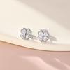 barbie Shining Four-leaf Clover, High-end Temperament, Niche Design and Versatile, 925 Silver Zircon Earrings, Women's Style ZJYES-SY-006