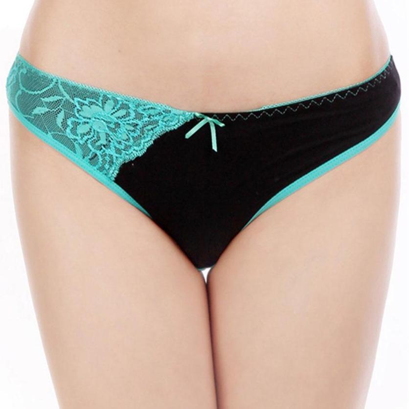 Frauen Unterwäsche Baumwolle Sexy Höschen Slip Solide Nette Spitze Mädchen Dessous Dessous 6 Teile/los