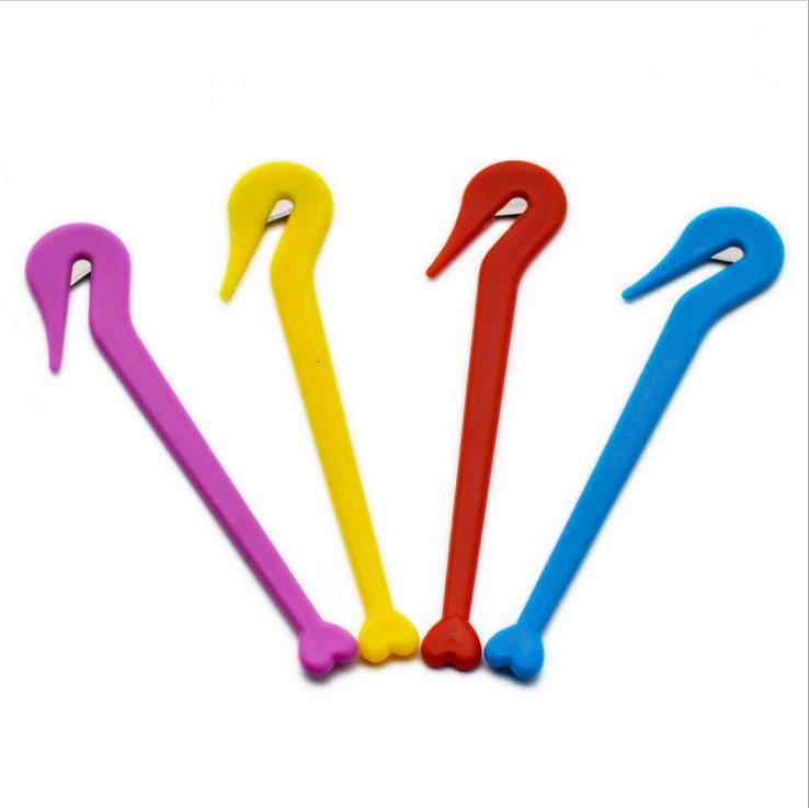6pcs Color   Hair Bands Rubber Cutter Not Hurt Hair Rubber Band Remover Tool Salon Headwear Cut Knife Styling Accessories