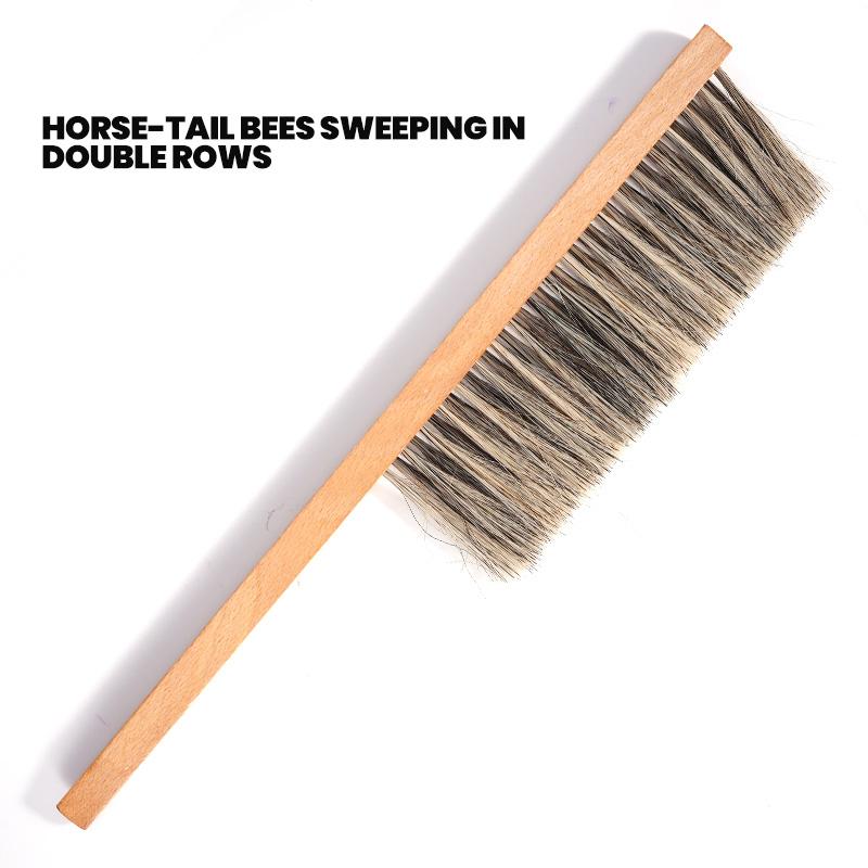 Beekeeping Tools Wood Honey Brush Wasp bee Sweep Beekeeping Equipment Horse Tail Hair New Bee Brush For Cleaning Apiculture