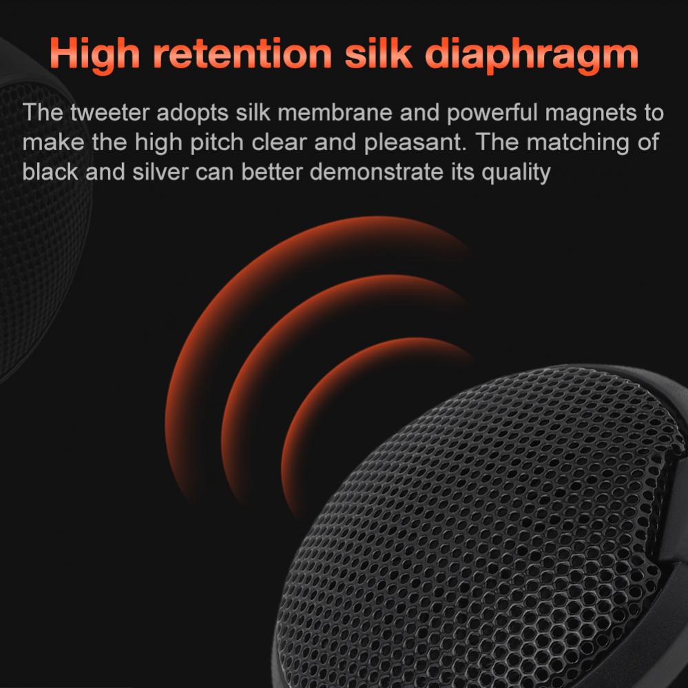 2pcs 20W Universal Car Speaker Dome Tweeter Sound Vehicle Auto Music Stereo Modified Loud Speakers