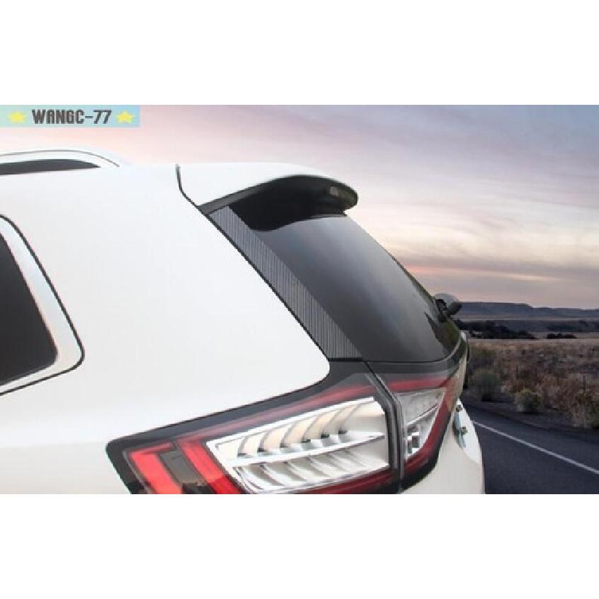 Rear Window Side Spoiler Strip Trim For Ford Edge 2015- Carbon Fiber 2x