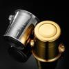 Stainless Steel Gold Ice Bucket with Creative Handle for Champagne, Beer, and Wine