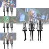 Beetlejuice 2 Cosplay Costume For Women Featuring Striking Black Polyester Blend Fabric