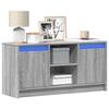 VidaXL TV Cabinet with LED Sonoma Grey 100x34x50 Cm Engineered Wood 852192