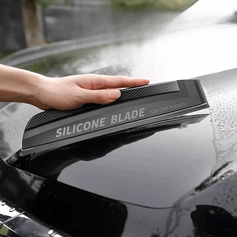 Soft Silicone Squeegee Non-Scratch Handy Car Wrap Tool Window Wiper Drying Blade Film Scraper Accessory for Cleaning
