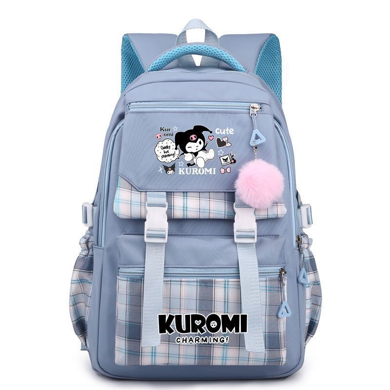 School Bag Primary School Student Cute Cartoon Girl Jk Backpack Melody Junior High School Student Backpack Girl [free pom-pom]