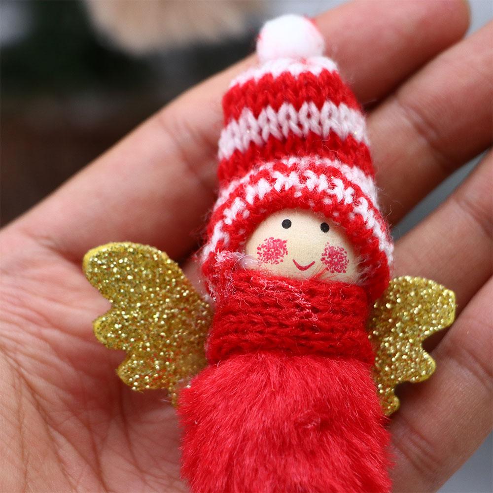 

Year Hanging Xmas Plush Christmas Pendant Elf Ornaments Christmas Tree Decoration Angel Girl Doll grey
