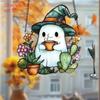 2D Flat, 1pc Light Catcher - Acrylic Window Decoration, Gothic Decoration for Halloween Window Decoration with Haunted House