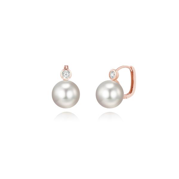 Stonehenge 14K Pearl One-Touch Earrings U0052