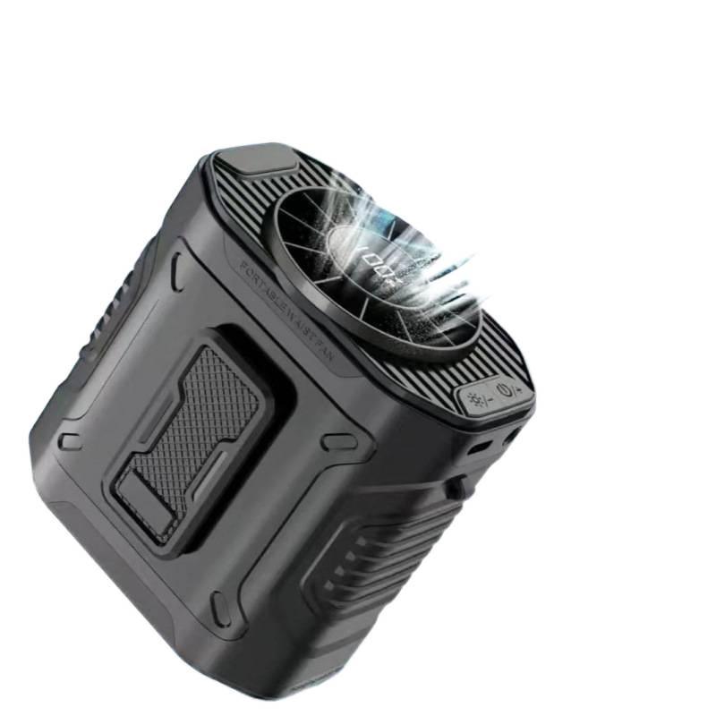 Portable Rechargeable Waist & Neck-Hanging Fan - Strong Wind, Outdoor Cooling Clip-on