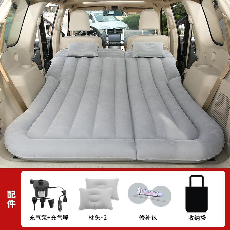 Car Inflatable Mattress Car Rear Seat Travel Bed SUV Car Bed Foldable Air Mattress Car Sleeping Artifact