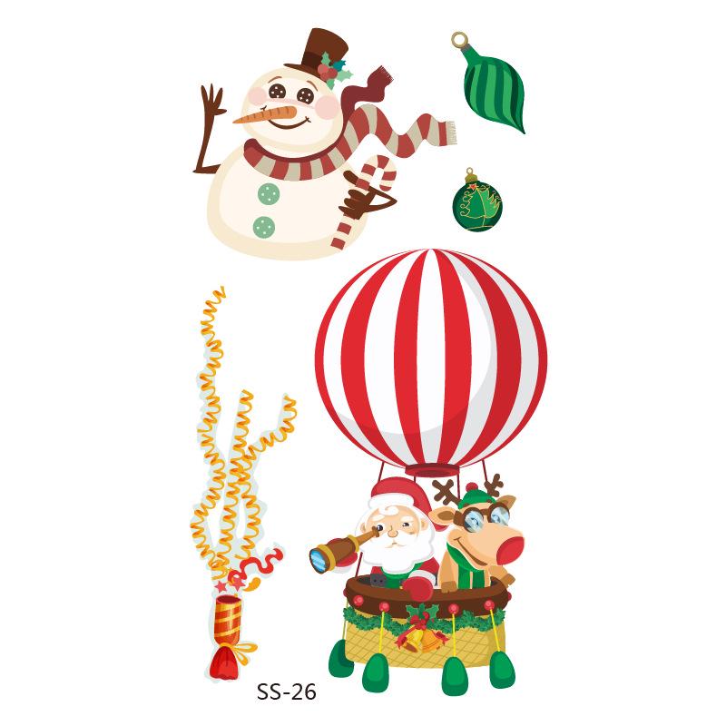 Christmas Fun Face Stickers: Children's Cartoon Tattoo Stickers