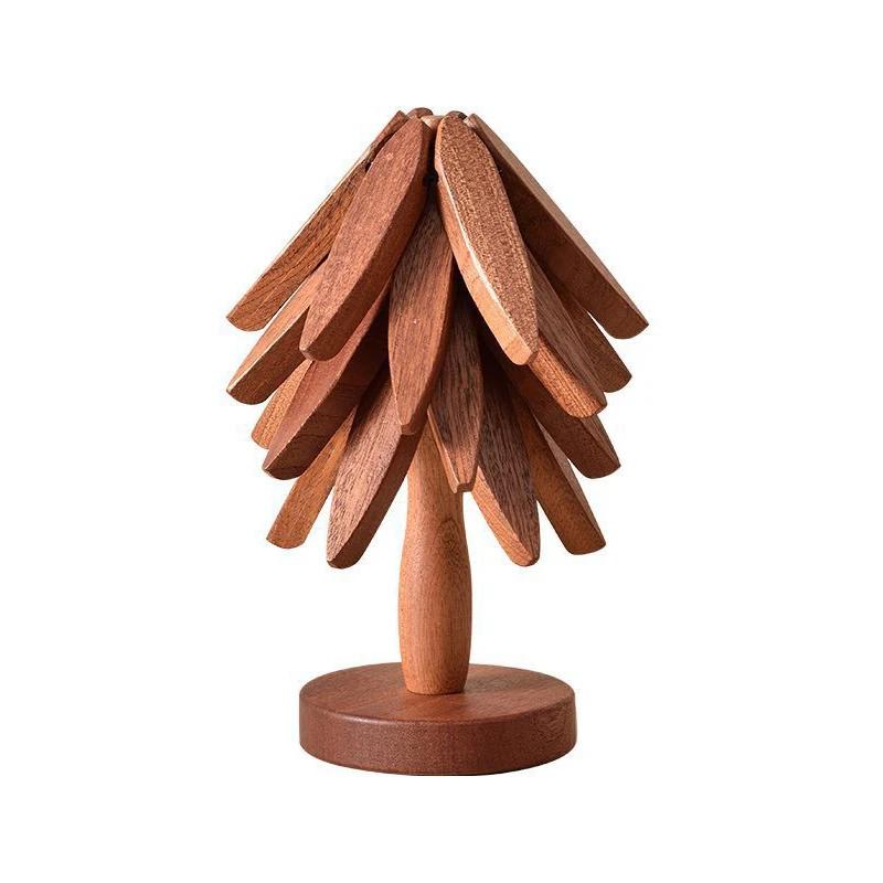 

Подставка под елку Деревянные подставки Декоративные противоожоговые термостойкие коврики Подставка под горячее Деревянные подставки для посуды Красные подставки под горячее