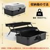 Large-capacity, 3-tier Toolbox, Multi-functional Storage Box, Semi-transparent, 180-degree Opening, with Handle, Perfect for Home or Car Use, Foldable