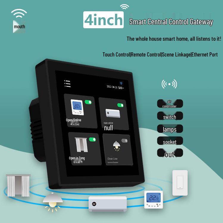 Tuya Smart 4-inch Zigbee Gateway with Alexa Voice Control - Linux Version