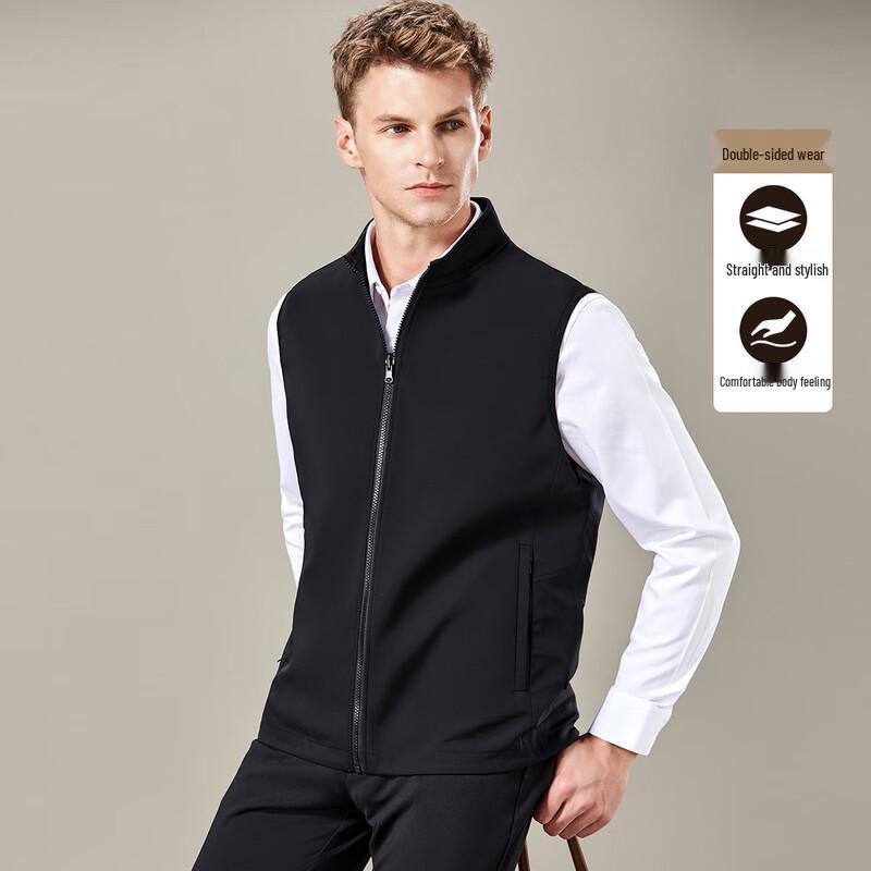

Мужской двусторонний жилет Antonio в стиле business casual с воротником-стойкой L