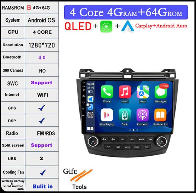 9 lnch For Honda Accord 7 2003-2007 DSP/Screen Car Radio Multimedia Video Player Navigation GPS Stereo Auto Head Unit BT