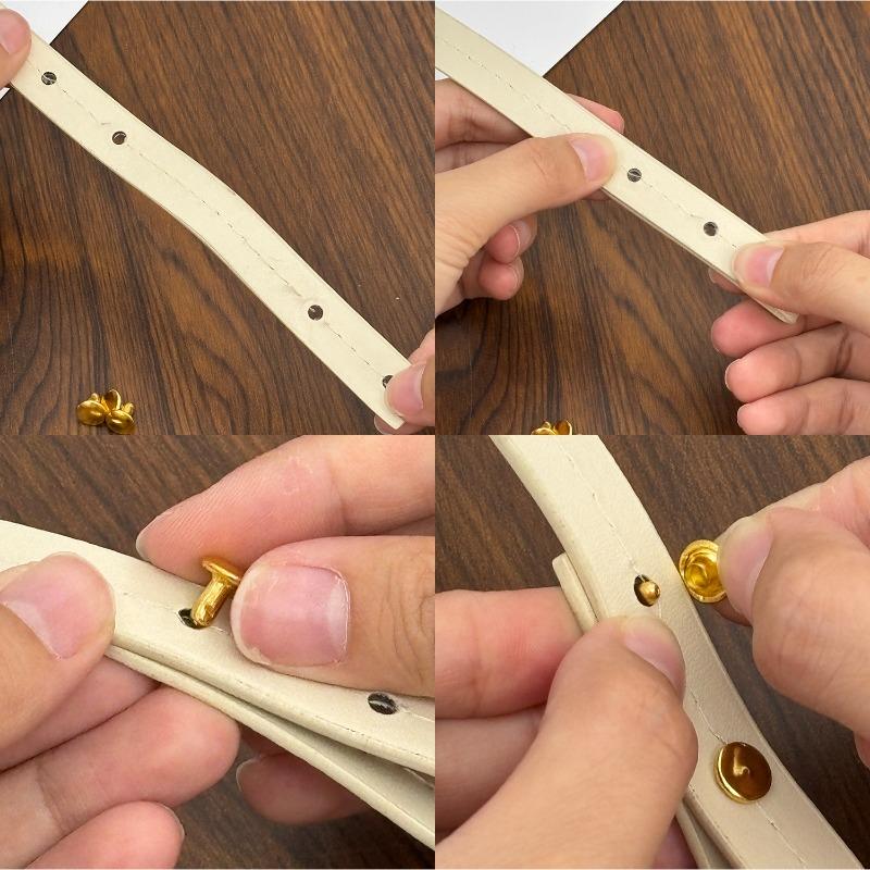 Fashion Half PU Leather Handle Bag DIY Handmade Accessories Shoulder Bags Solid Color Replacement Handbag Band Strap Accessories