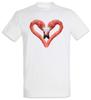 Flamingo Heart I Mens T-Shirt Heart Love Love Unicorn Bird Unicorn Princess