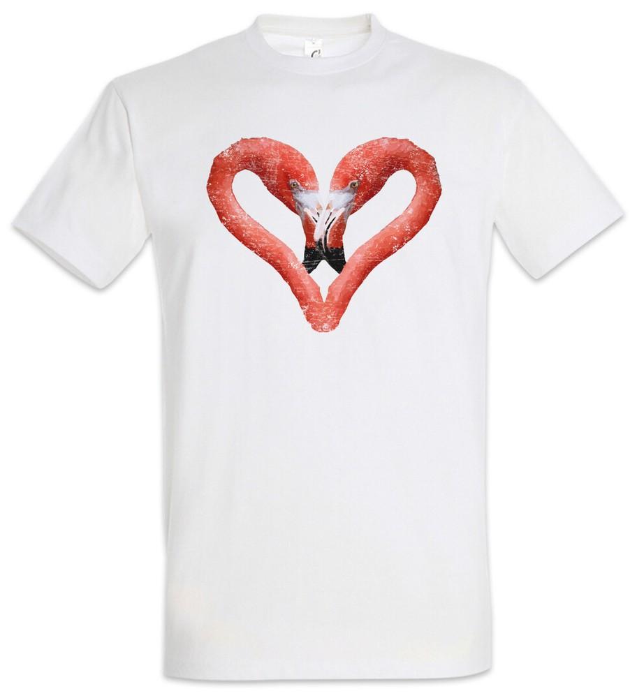 Flamingo Heart I Mens T-Shirt Heart Love Love Unicorn Bird Unicorn Princess