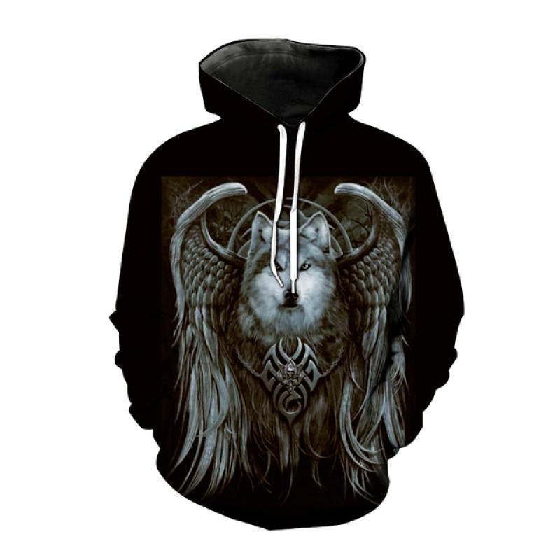 Podzim Zima Zvířátko Scorpion 3D potisk Mikiny Pánská/Dámská móda Hip-Hop Streetwear s dlouhým rukávem Mikiny