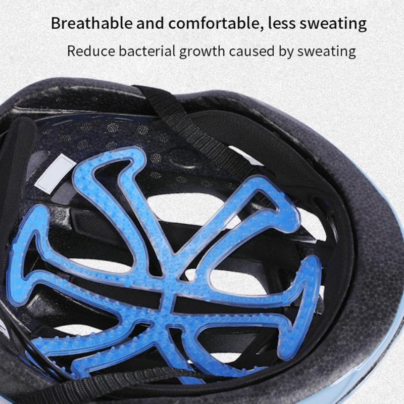Bike Helmet Inserts Pads Universal Silicone Bicycle Helmet Liner Pads for Cycling Helmet Hairstyle Protector Replacement