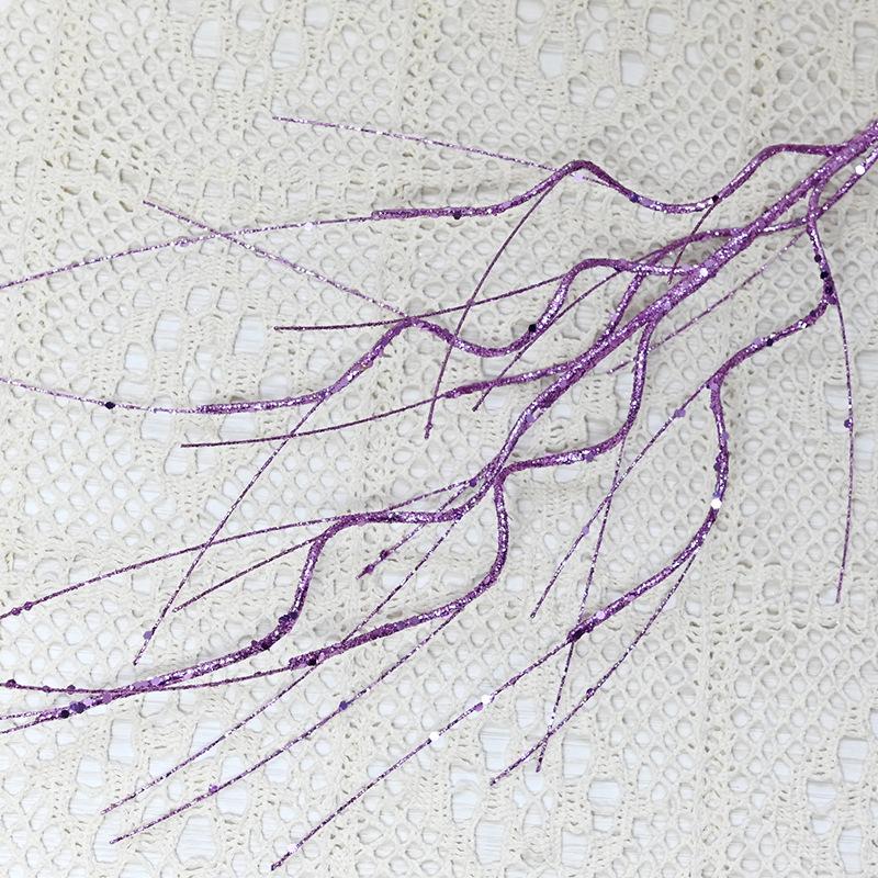 

Имитация рождественского золотого порошка спаржа пластиковая цветочная имитация симфонических веток рождественское украшение украшение для дома