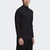 Y 3 T Shirts Men's Black Stand Collar Moderate Straight Fit GK4497