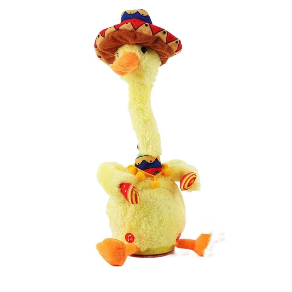 Talking Animals Electric Duck Plush Toy Music Singing Dancing Duck Toy  Children