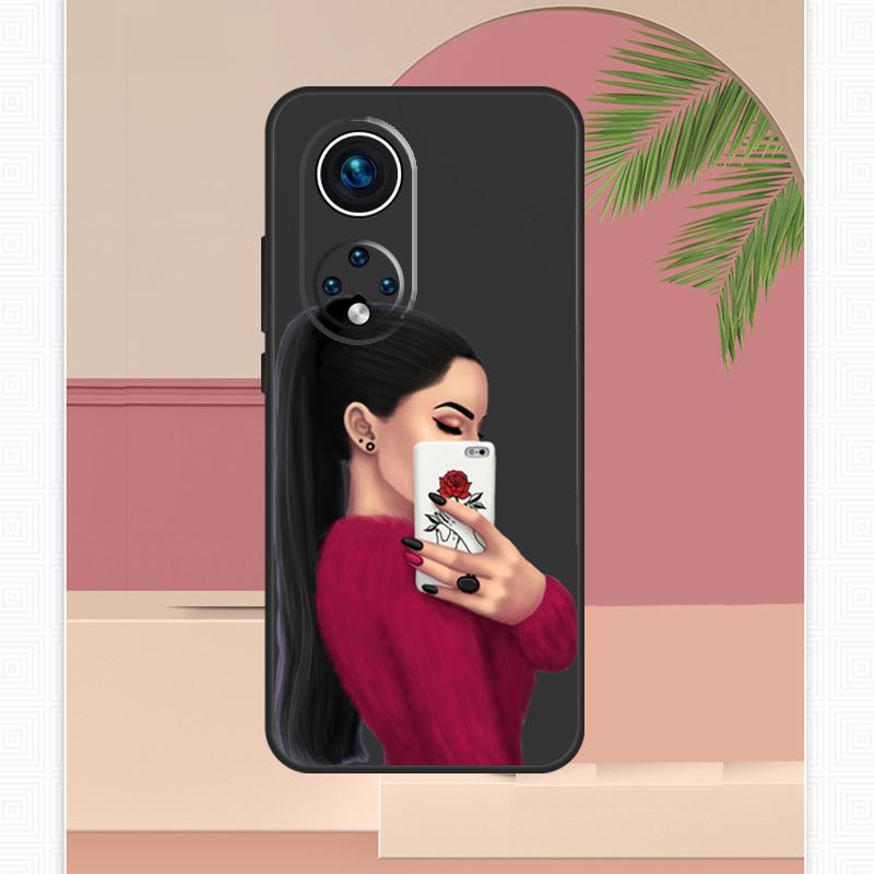 

Fashion Girl Art Case For Honor Magic 7 Lite 5 6 8 Pro Honor 400 200 X9c X9b X9a X8b X8a X8c 50 70 90 Cover Honor 200